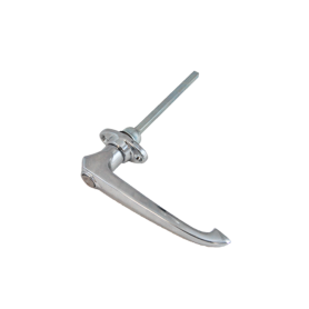 HEAVY DUTY LOCKING L-HANDLE - CHROME