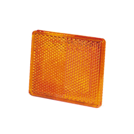 AMBER REFLEX REFLECTOR - RECTANGLE