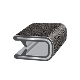 1/4" REGULAR EDGE TRIM - BLACK LEATHER