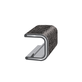 1/2" MATERIAL THICKNESS REGULAR EDGE TRIM - BLACK PEBBLE TEXTURE