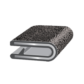 1/8" MATERIAL THICKNESS REGULAR EDGE TRIM -  BLACK PEBBLE TEXTURE