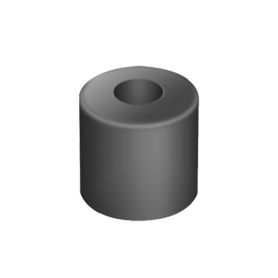 38MM 1.5"DIAMETER TALL RUBBER FOOT