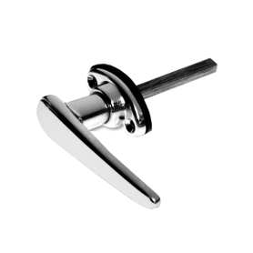 CHROME 1.5" NON-LOCKING L-HANDLE