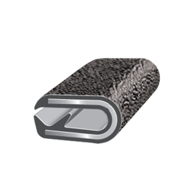 1/8" MATERIAL THICKNESS REGULAR EDGE TRIM -  BLACK PEBBLE TEXTURE
