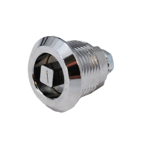 EXTERNAL STOP 18MM HOUSING w/ 7MM SQUARE INSERT - CHROME