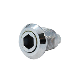 EXTERNAL STOP 18MM HOUSING w/ 10MM RECESSED HEXAGON INSERT - CHROME