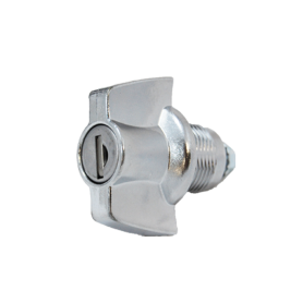 INTERNAL STOP 18MM WING KNOB HOUSING w/ KEY CYLINDER IL0333  - CHROME