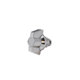 NON-LOCKING SINGLE POINT QUARTER-TURN WITH WING HANDLE, CHROME