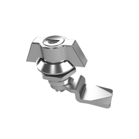 ACID-PROOF SS WING-KNOB QUARTER-TURN, KEY-LOCKING