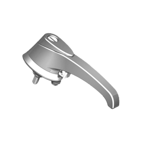 304 SS  SHORT SHAFT COMPACT DEFEATER HANDLE W/ SLOTTED INSERT