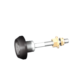 KLIMA-FLEX™ THREADED 8mm SHAFT VENTILATION LATCH, 2" GRIP