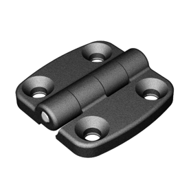 BLACK HINGE FOR EXTERNAL MOUNTING - 40 X 40 MM