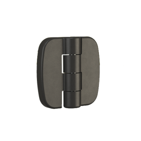 BLACK HINGE FOR EXTERNAL MOUNTING - 40 X 40 MM