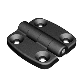 BLACK HINGE FOR EXTERNAL MOUNTING - 50 X 50 MM