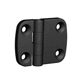 BLACK HINGE FOR EXTERNAL MOUNTING - 50 X 63 MM