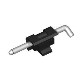 CONCEALED HINGE FOR SURFACE MOUNTED DOORS, BLACK