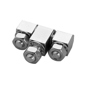 3-PART ZINC PLATED BOLT-ON HINGE