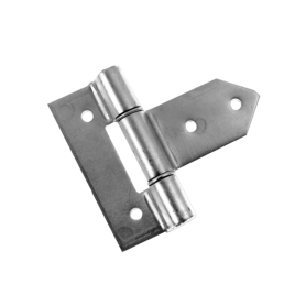 3.75" FLUSH MOUNT STRAP HINGE, ALUMINUM