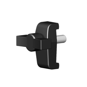 BLACK BRIDGE CLAMP W/ WING KNOB
