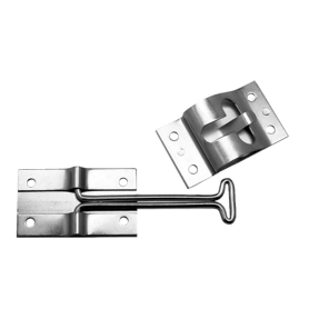 6" DOOR HOLD BACK W/ SPRING LOADED KEEPER