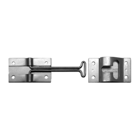 SS HOOK ASSEMBLY W/ KEEPER - 6" LENGTH