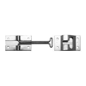 ZINC HOOK ASSEMBLY W/ KEEPER - 6" LENGTH