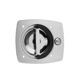 RECESSED KEY-LOCKING SQUARE FLANGE D-RING - KEYED 545