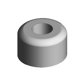 RUBBER FOOT .88" DIA. X .53" HIGH
