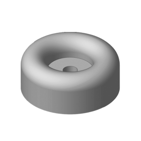 2.5" DIAMETER RUBBER BUMPER X 1" HIGH