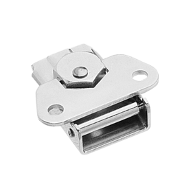MEDIUM HEX RIVETED LINK LOCK - ZINC