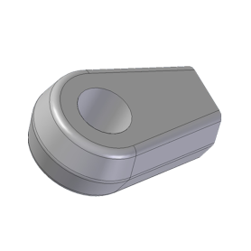 FLAT BLADE END CONNECTOR, .405-.410" HOLE DIA.