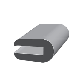 1/8" MATERIAL THICKNESS RUBBER EDGE TRIM w/ BUTYL SEALANT