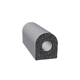 0.375"  D-SHAPED SPONGE RUBBER