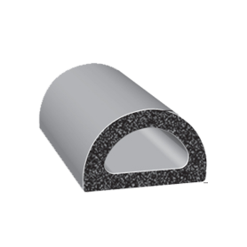 0.61"  D-SHAPED SPONGE RUBBER