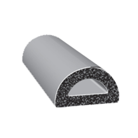 0.375"  D-SHAPED SPONGE RUBBER