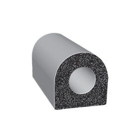 0.50"  D-SHAPED SPONGE RUBBER