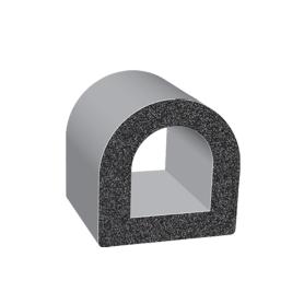 1.00"  D-SHAPED SPONGE RUBBER