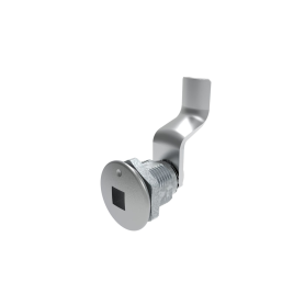 8 mm RECESSED SQUARE QUARTER-TURN CAM LATCH, CHROME