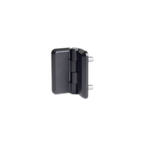 BLACK SURFACE MOUNT HINGE - 50 X 50 mm