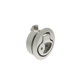 KEY-LOCKING FLUSH PULL LATCH - THICKNESS 2-7MM -STAINLESS STEEL