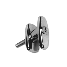 CHROME LOCKING" T" HANDLE, CLOCKWISE