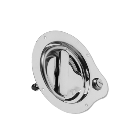 LARGE ZINC KEY-LOCKING D-RING HANDLE, KEYED 1250