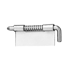 CANE BOLT LATCH W/ HOLES, RH STAINLESS STEEL